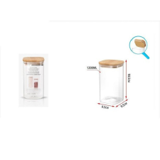  Family üveg tároló bambusz fedőve 1200ml papírárú, csomagoló és tárolóeszköz
