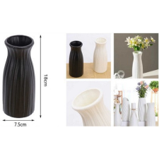  Family váza műanyag 2 féle szín 7,5x18cm kerti tárolás