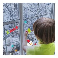 Family Zselés ablakdekor - karácsonyi karácsonyi ablakdekoráció
