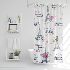 Family Zuhanyfüggöny - Eiffel-torony mintás - 180 x 180 cm 11528D fürdőszoba kiegészítő