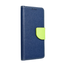Fancy flip Fancy Motorola Moto G75 flip tok, kék/lime tok és táska