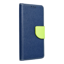Fancy Xiaomi Redmi 9A Flip Tok - Kék/Lime tok és táska