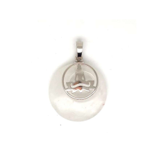 Fánk medál ülő buddha Hegyikristály 3cm medál