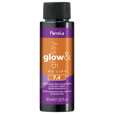 Fanola Glow &amp; Glossy 7.4 hajszínező 60 ml hajfesték, színező