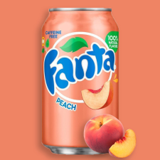 Fanta Peach barack ízű üdítőital 355ml üdítő, ásványviz, gyümölcslé