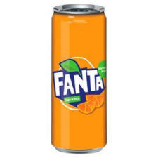 FANTA Üdítőital, szénsavas, 0,33 l, dobozos, FANTA üdítő, ásványviz, gyümölcslé
