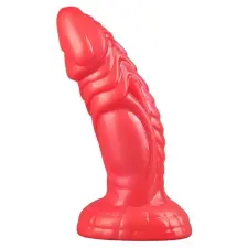  Fantasy Snaky – prémium erotikus dildó 17 cm, piros műpénisz, dildó