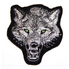  Farkas fej hátfelvarró, nagyméretű ajándéktárgy