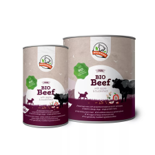  Farkaskonyha | Bio Marha – Párolt komplett menü kutyáknak 800 g kutyaeledel