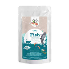  Farkaskonyha | Hal, Garnélarák &amp; Zöldkagyló – Párolt komplett menü macskáknak 100 g macskaeledel