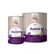  Farkaskonyha | Nyúl – Párolt komplett menü kutyáknak 800 g kutyaeledel