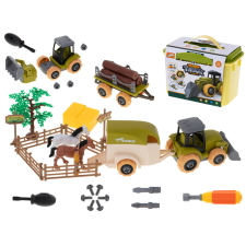 Farm játék szett taktor farm , csavarhúzóval autópálya és játékautó