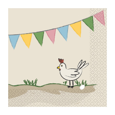 Farm Party szalvéta 16 db-os 25x25 cm party kellék