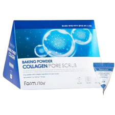 FARM STAY Baking Powder Collagen Pore Scrub 25× 7 g arctisztító