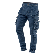  Farmer Munkásnadrág, DENIM, cipzáros oldalzsebekkel, 98% pamut, 410 g/m2, XXL munkaruha