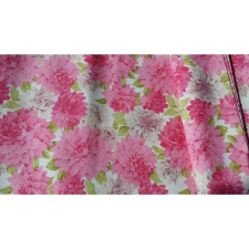 Fashion Dekorvászon, rózsaszín  virágok, 140cm/0,5m méteráru