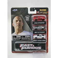 Fast & Furious 3 darabos szett - NV-12 Jada Toys kisautó autópálya és játékautó