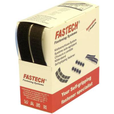 Fastech Tépőzár adagoló dobozban, 25 m x 20 mm, fekete, Fastech B20SKL999905 (B20-SKL999905) asztali számítógép kellék