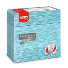 Fato Airlaid szalvéta Quick Pocket 40x40cm Millerighe sky 40lap/csg 12csg/kart asztalterítő és szalvéta