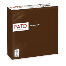 Fato Szalvéta, 1/4 hajtogatott, 33x33 cm,  "Smart Table", csokoládé barna csokoládé és édesség