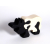 Fauna fa puzzle Bika fekete