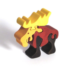 Fauna fa puzzle Jávorszarvas kreatív és készségfejlesztő