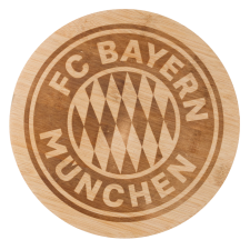 FC Bayern München Vágódeszka, fa tálca FC Bayern München, kör konyhai eszköz