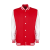 FDM Női Kabát hosszú ujjú FDM College Jacket - 2XL, Tűzpiros/fehér