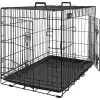 Feandrea Kutyaketrec, kutyabox két ajtóval XXL, fekete 122x74x80cm