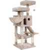 Feandrea Macskajátszó készlet, 49 x 49 x 135 cm, puha, világosbarna
