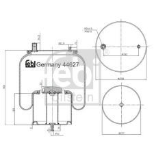 FEBI BILSTEIN Csapágyazás, stabilizátor FEBI BILSTEIN 44545 futómű