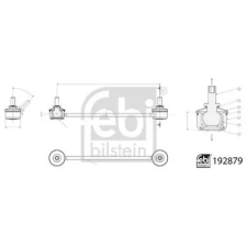 FEBI BILSTEIN Rúd/kar, stabilizátor 192879 autóalkatrész
