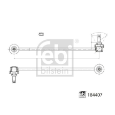 FEBI BILSTEIN Rúd/kar, stabilizátor FEBI BILSTEIN 184407 autóalkatrész