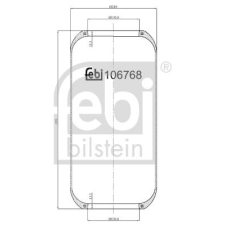 FEBI BILSTEIN rugótömb, légrugózás FEBI BILSTEIN 106768 autóalkatrész