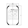 FEBI BILSTEIN rugótömb, légrugózás FEBI BILSTEIN 20661