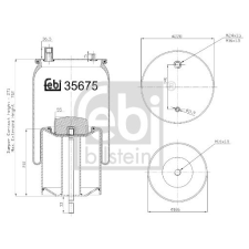 FEBI BILSTEIN rugótömb, légrugózás FEBI BILSTEIN 35675 autóalkatrész