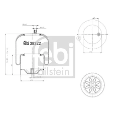 FEBI BILSTEIN rugótömb, légrugózás FEBI BILSTEIN 38322 autóalkatrész