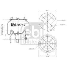 FEBI BILSTEIN rugótömb, légrugózás FEBI BILSTEIN 38717 autóalkatrész