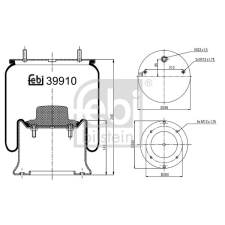 FEBI BILSTEIN rugótömb, légrugózás FEBI BILSTEIN 39910 autóalkatrész