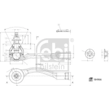 FEBI BILSTEIN vezetőkar fej 184966 autóalkatrész