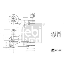 FEBI BILSTEIN vezetőkar fej FEBI BILSTEIN 193971 autóalkatrész