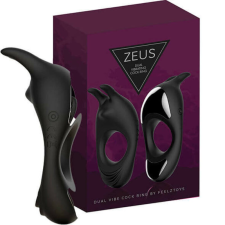 FeelzToys FeelzToys - Zeus dupla péniszgyűrű (fekete) péniszgyűrű