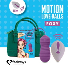 FeelzToys Foxy - akkus, rádiós, vízálló vibrációs tojás (lila) vibrátorok