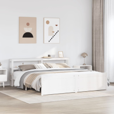 fehér ágykeret fejtámlával matrac nélkül 200x200 cm ágy és ágykellék