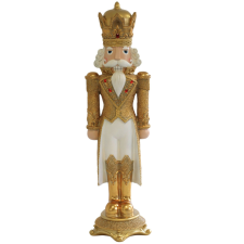  Fehér arany karácsonyi figura Diótörő 92cm karácsonyi dekoráció