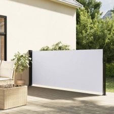 fehér behúzható oldalsó napellenző 100 x 500 cm kerti bútor