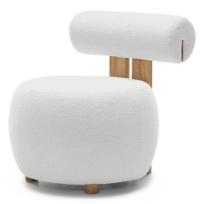  Fehér design fotel HANNA, tölgy  Now or never 01 bútor