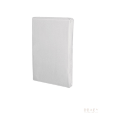 Fehér gumis pamut baba lepedő 50x90 cm – légáteresztő, 100% pamut babaágynemű, babapléd