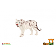 Fehér indiai tigris figura 14cm műanyag játékfigura