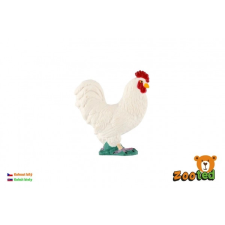 Fehér kakas figura - 5 cm játékfigura
